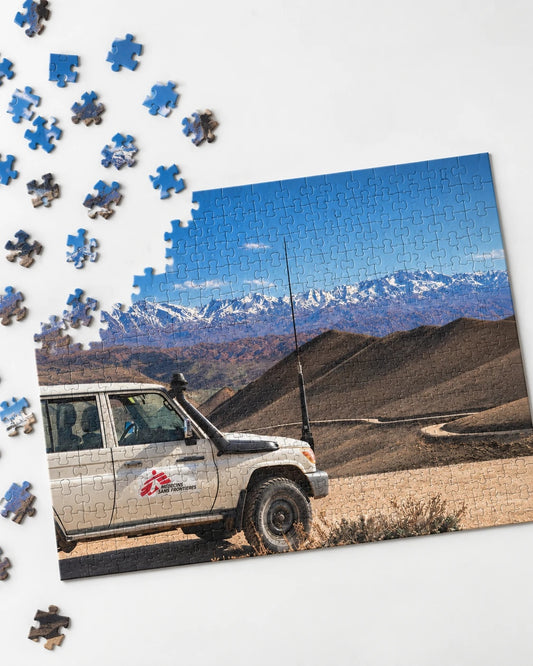 Puzzle «Bamyan», teilweise gelegt