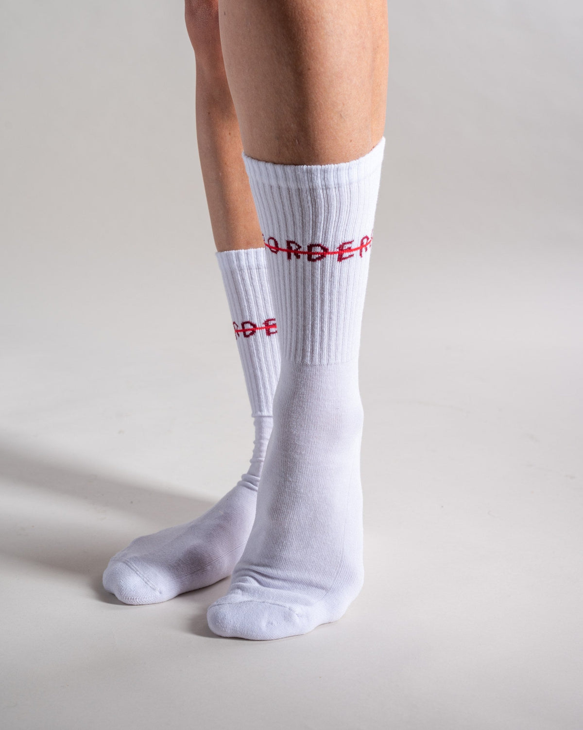 Sportsocken «Borders» Weiß, Detail